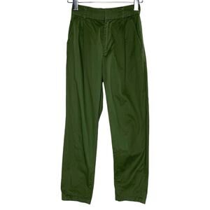 The Shop TK S Womens Olive Green Tapered High Rise Chino Pants